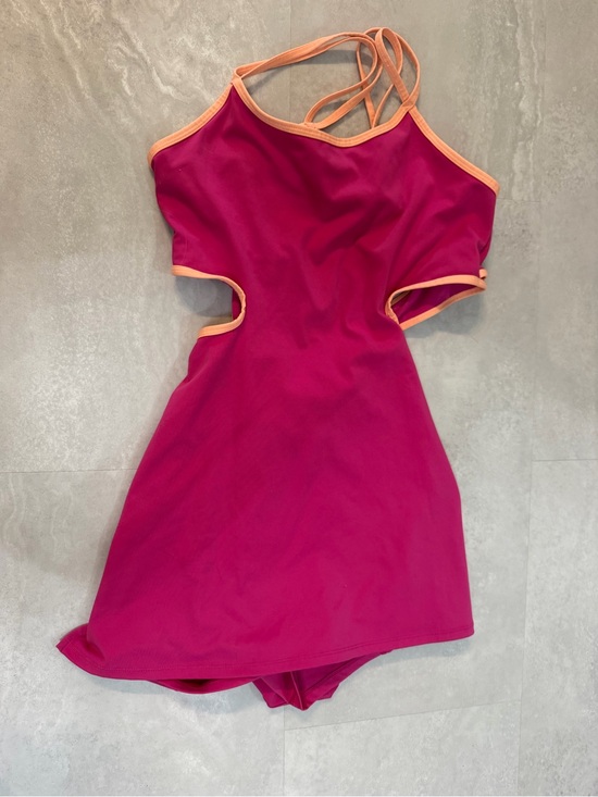 FP Movement by Free People Dresses & Skirts - FP Movement by Free People Magenta Mini Dress with Peach Trim